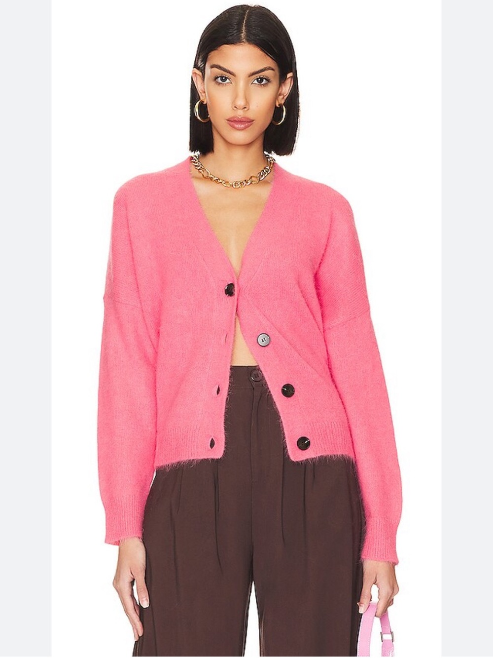 THE GREAT. the Fluffy Slouch Cardigan in
Cherry Blosson